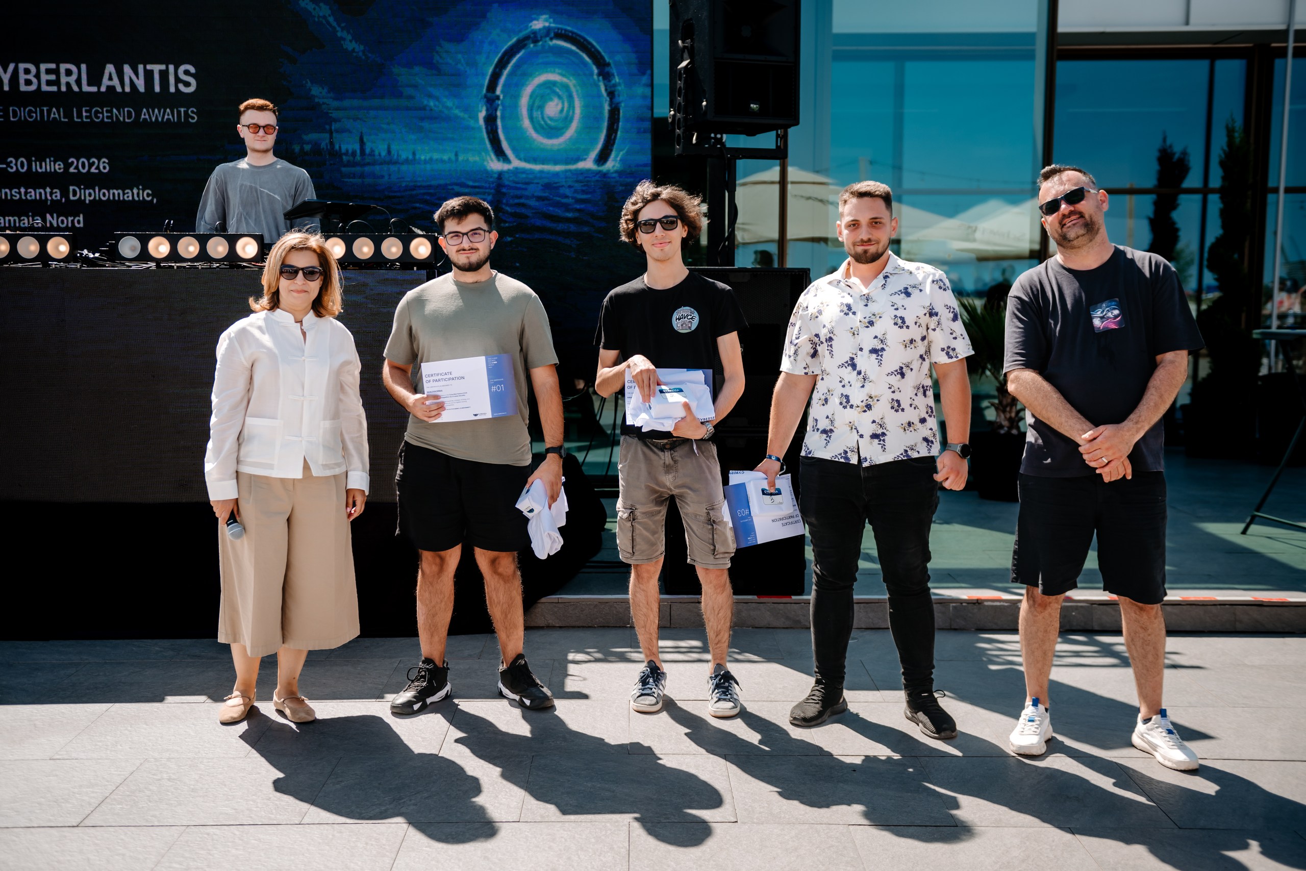 The team receiving the award at CyberSea Festival 2026